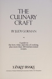Cover of The culinary craft by Judy Gorman