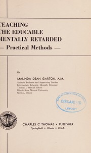 Front cover of Teaching the educable mentally retarded by Malinda Dean Garton