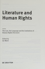 Front cover of Literature and human rights by Ward, Ian