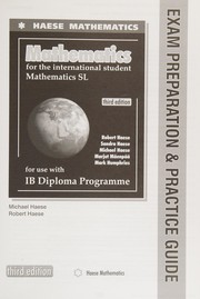 Front cover of Mathematics for the international student by Michael Haese