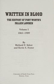 Cover of Written in blood by Richard F. Selcer