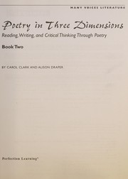 Front cover of Poetry in Three Dimension Book 2 by Clark, Carol
