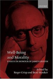 Cover of Well-being and morality by Griffin, James