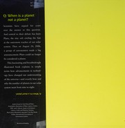 Front cover of What is a planet? by Elaine Scott