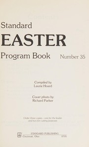 Cover of Standard Easter Programs Number 35/8705 by Laurie Hoard