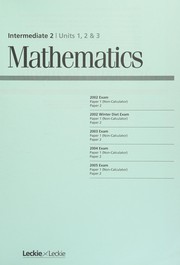 Cover of Intermediate 2, units 1, 2 & 3 by Scottish Qualifications Authority