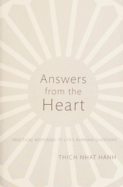 Cover of Answers from the heart by Thích Nhất Hạnh