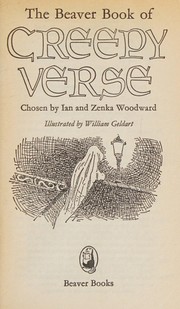 Front cover of The Beaver book of creepy verse by Unknown