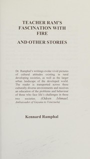 Front cover of Teacher Ram's fascination with fire and other stories by Kennard D. Ramphal