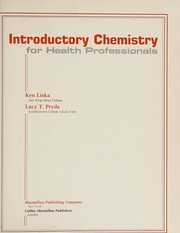 Front cover of Introductory chemistry for health professionals by Ken Liska
