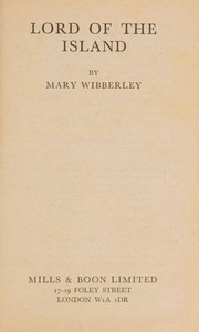 Front cover of Lord of the island by Mary Wibberley