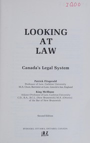 Cover of Looking at law by Patrick Fitzgerald
