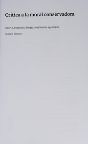 Front cover of Crítica a la moral conservadora by Manuel Vivanco