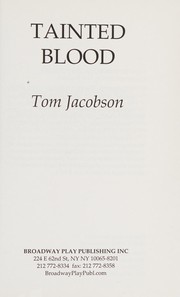 Cover of Tainted blood by Tom Jacobson