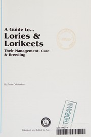 Front cover of Guide to Lories and Lorikeets by Peter Odekerken