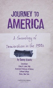 Front cover of Journey to America by Danny Kravitz