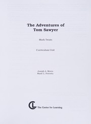 Front cover of The adventures of Tom Sawyer by Joseph A. Morra