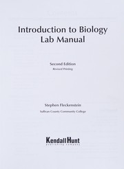 Front cover of Introduction to Biology Lab Manual by Stephen Fleckenstein