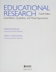 Cover of Educational Research by Burke R. Johnson