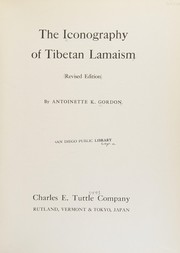 Cover of The iconography of Tibetan Lamaism by Antoinette K. Gordon