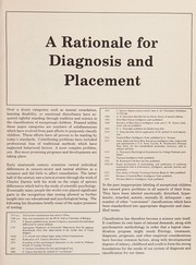 Front cover of Readings in diagnosis and placement by Special Learning Corporation