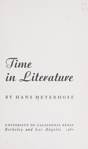 Front cover of Time in literature by Hans Meyerhoff