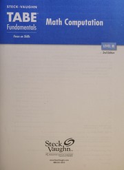 Cover of Steck-VAughn TABE fundamentals by Victor Gathers