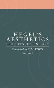 Front cover of Aesthetics by Georg Wilhelm Friedrich Hegel