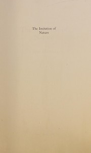 Cover of The imitation of nature by John Hyman