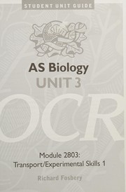 Front cover of As Biology, OCR, Unit 3, Module 2803 by Richard Fosbery