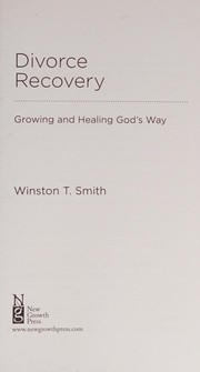 Front cover of Divorce recovery by Winston T. Smith