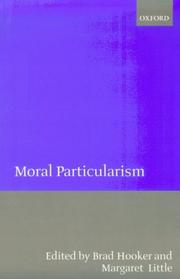 Cover of Moral particularism by Brad Hooker