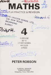 Cover of Maths for practice & revision by Robson, Peter