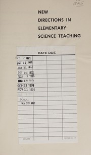 Cover of New directions in elementary science teaching by Paul DeHart Hurd