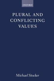 Cover of Plural and Conflicting Values by Michael Stocker