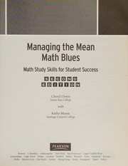 Front cover of Managing the Mean Math Blues by Cheryl Ooten