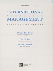 Front cover of International financial management by Cheol S Eun