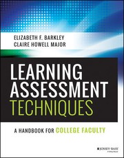 Cover of Learning Assessment Techniques by Elizabeth F. Barkley