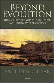 Cover of Beyond evolution by Anthony O'Hear