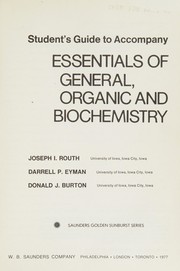 Front cover of Student's guide to accompany Essentials of general, organic and biochemistry by Joseph Isaac Routh