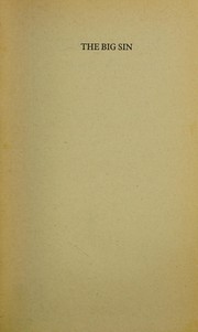 Front cover of THE BIG SIN - CHRISTIANITY AND THE ARMS RACE by Kenneth Greet