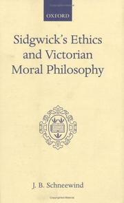 Front cover of Sidgwick's ethics and Victorian moral philosophy by J. B. Schneewind
