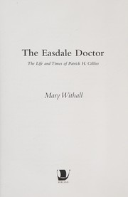 Front cover of The Easdale doctor by Mary Withall