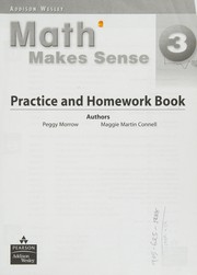 Cover of Math makes sense by Peggy Morrow