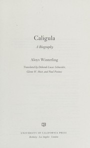 Cover of Caligula by Aloys Winterling