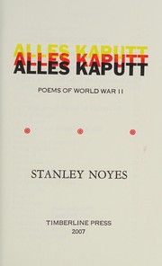 Cover of Alles kaputt by Stanley Noyes