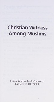 Front cover of Christian Witness Among Muslims by African Christian Press