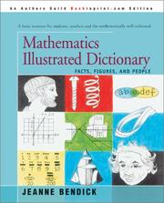 Cover of Mathematics illustrated dictionary by Jeanne Bendick