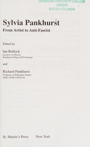 Cover of Sylvia Pankhurst by Ian Bullock