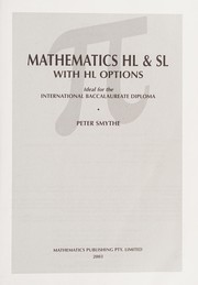 Front cover of Mathematics HL & SL with HL options by Peter Smythe
